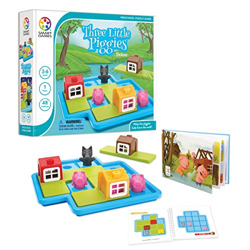 smart games - Juego de lógica Los Tres Cerditos Deluxe (SG019) smart games - Juego de lógica Los Tres Cerditos Deluxe (SG019)