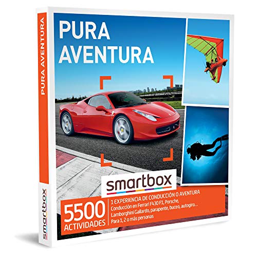 Smartbox - Caja Regalo para Hombres - Pura Aventura - Caja Regalo para Hombres - 1 Experiencia de conducción o Aventura para 1, 2 o más Personas Smartbox - Caja Regalo para Hombres - Pura Aventura - Caja Regalo para Hombres - 1 Experiencia de conducción o Aventura para 1, 2 o más Personas