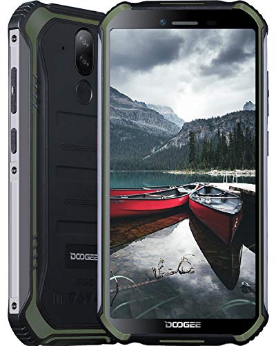 Smartphone, DOOGEE S40 Pro Móvil Libre Resistente, 4GB + 64GB(SD 256GB), Cámara 13MP+2MP, Cámara Frontal 5MP, 4650mAh Movil Antigolpes, Android 10 Teléfono 4G de 5.45" HD+ Pantalla, NFC, Verde