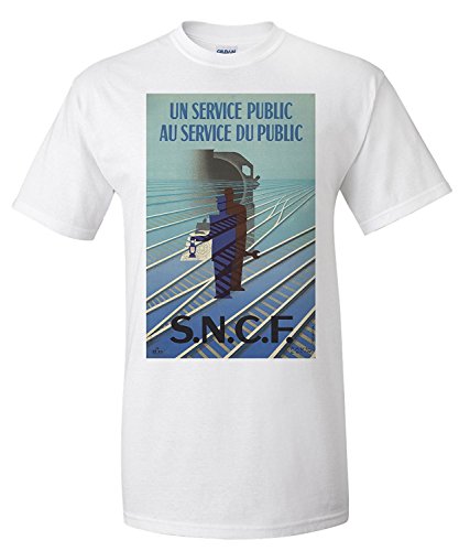 SNCF Vintage Poster (Artist: Colin) France c. 1947 (Premium T-Shirt)