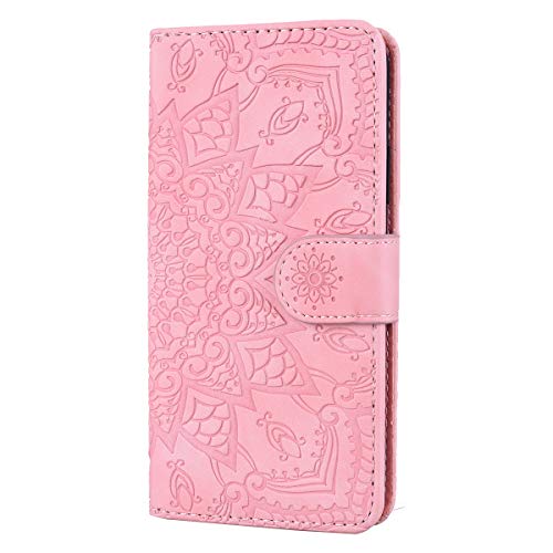 Snow Color Galaxy J5 2016 Funda, Premium Cuero Funda Flip Wallet Case [Función de Soporte] [Ranuras para tarjetas] Funda protectora de piel sintética para Samsung Galaxy J5 2016/J510 - COHF010196 Rosa