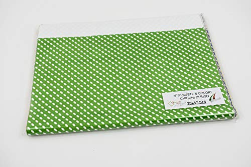 Sobres de regalo en paquetes surtidos, varios colores, tamaños y cantidad con o sin cinta adhesiva (varios colores de arroz, 35 x 47,5 + 4 unidades 50).