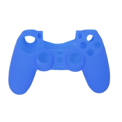SODIAL(R) Funda Silicona Protectora para Mando Consola de PS4 Color Azul