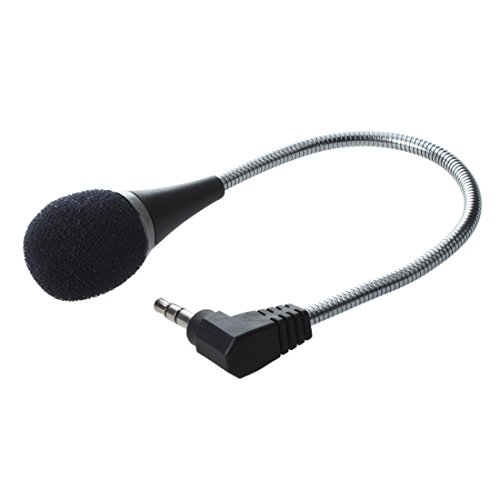 SODIAL(R) Mini Microfono Flexible 3.5mm para Ordenador Portatil/Laptop/Skype