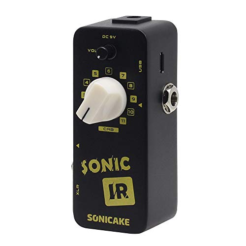 SONICAKE Sonic IR Speaker Cabinet Simulator Impulse Response Loader Pedal de efectos de bajo de guitarra