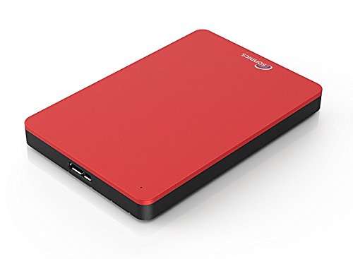 Sonnics 1TB Rojo Disco duro externo portátil de Velocidad de transferencia ultrarrápida USB 3.0 para PC Windows, Apple Mac, Smart TV, XBOX ONE y PS4