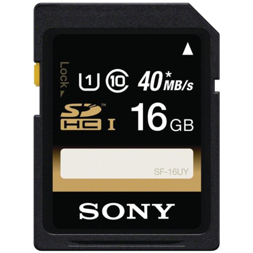 Sony 16GB SDHC Class 10 UHS-1 Memoria Flash Clase 10 - Tarjeta de Memoria (16 GB, SDHC, Clase 10, Negro)