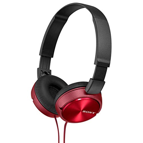 Sony MDR-ZX310R - Auriculares de diadema cerrados (sin micrófono), rojo