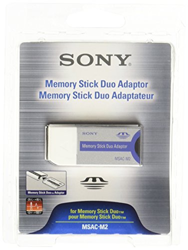 Sony MSACM2NO - Adaptador para Tarjetas de Memoria (Memory Stick Duo), Gris y Azul