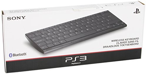 Sony Wireless Keyboard, PS3 - Teclado (PS3, Bluetooth, QWERTY, Negro, Gaming Console, Mini, Derecho)