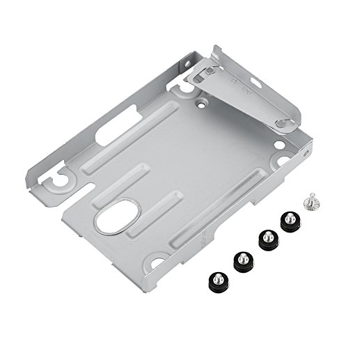 Soporte de Montaje HDD para Unidad de Disco Duro Super Slim de Playstation 3 para PS3, Adaptador de Soporte de Disco Duro HDD de 2,5"con Tornillos para Sony PS3 CECH-400X Soporte de Montaje HDD para Unidad de Disco Duro Super Slim de Playstation 3 para PS3, Adaptador de Soporte de Disco Duro HDD de 2,5"con Tornillos para Sony PS3 CECH-400X