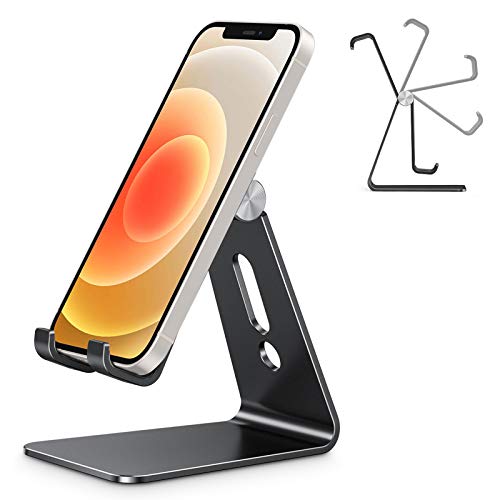 Soporte Teléfono Móvil Mesa, OMOTON Base Móvil Ajustable de Escritorio, Apoyo Teléfono de Aluminio para iPhone 12 Pro Max 12 Mini 11 XR SE, Xiaomi Redmi 9S 8 Pro 7, Samsung y Otras Smartphones, Negro Soporte Teléfono Móvil Mesa, OMOTON Base Móvil Ajustable de Escritorio, Apoyo Teléfono de Aluminio para iPhone 12 Pro Max 12 Mini 11 XR SE, Xiaomi Redmi 9S 8 Pro 7, Samsung y Otras Smartphones, Negro