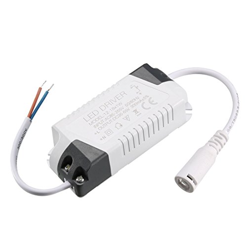 sourcing map 12-18W Constant Current 300mA LED Driver AC 85-265V Output 36-65V DC Connector 12-18W(1pcs)