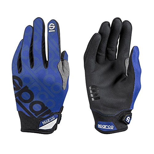 Sparco 002093AZ2M Guante de Mecánico, Azul, M