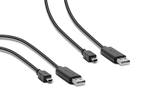 Speedlink Stream Play & Charge Cable Set – 2 cables de carga para el mando de Playstation 3 – gaming, consola, PS3 – Negro (reacondicionado)
