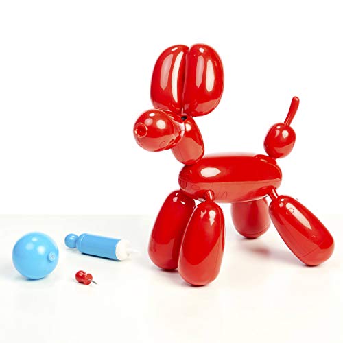 Squeakee- The Balloon Dog Mascota interactiva con Forma de Globo, con 60 Sonidos y Movimientos, Incluye hinchador y alfiler de Juguete (Famosa QUA00000)