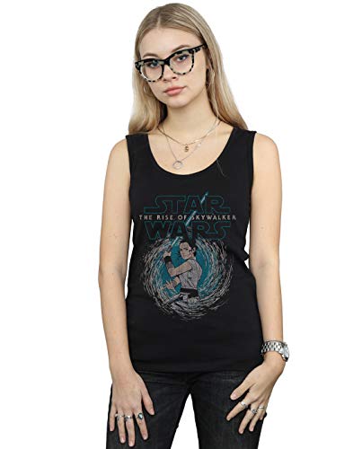 Star Wars Mujer The Rise of Skywalker Rey Whirl Camiseta Sin Mangas Negro XX-Large Star Wars Mujer The Rise of Skywalker Rey Whirl Camiseta Sin Mangas Negro XX-Large