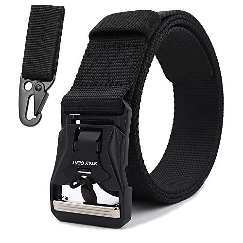 STAY GENT Cinturon Tactico para Hombres Libremente Ajustable Cinturon Tactical Tactico Militar con Hebilla de Liberación Rápida Magnética Tarea Pesada Cinturon Trabajo para Al aire libre Actividades STAY GENT Cinturon Tactico para Hombres Libremente Ajustable Cinturon Tactical Tactico Militar con Hebilla de Liberación Rápida Magnética Tarea Pesada Cinturon Trabajo para Al aire libre Actividades