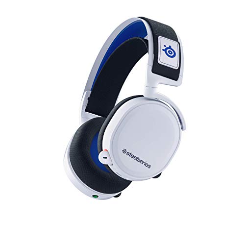 SteelSeries Arctis 7P Wireless - Auriculares Inalámbricos Para Gaming A 2,4 GHz Sin Pérdidas - Para PlayStation 5 y PlayStation 4 - Blanco