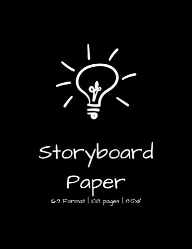 Storyboard Paper: Blank Storyboard Sketchbook Pad, Perfect Gift For Filmmakers, Directors, Graphic Designers, Storytellers and Animators, Storyboard 16:9 Format | 108 pages | 8.5x11”