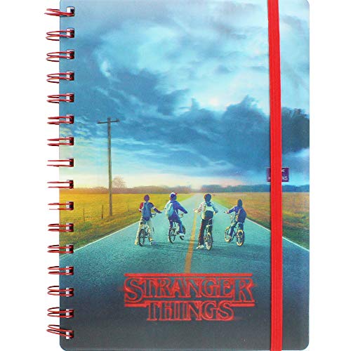 Stranger Things Minde Flayer - Cuaderno de notas en espiral (tamaño A5), diseño de flores