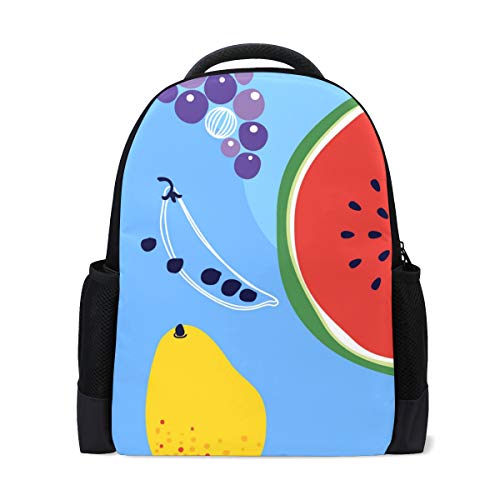 Student Backpacks College School Book Bag Travel Hiking Camping Daypack for Boy for Girl | 16.1"x11"x6" | Holds 15.4-Inch Laptop(Fruit Pattern II)