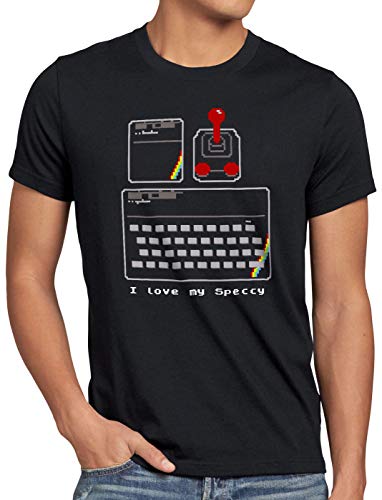 style3 Love my Speccy Camiseta para Hombre T-Shirt ZX Spectrum computadora clásica, Talla:S