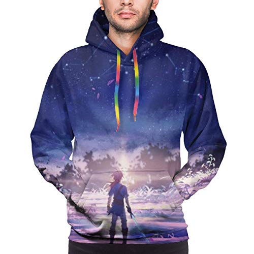 Sudadera con Capucha de Manga Larga con Estampado 3D de The Legend of Zelda para Hombre