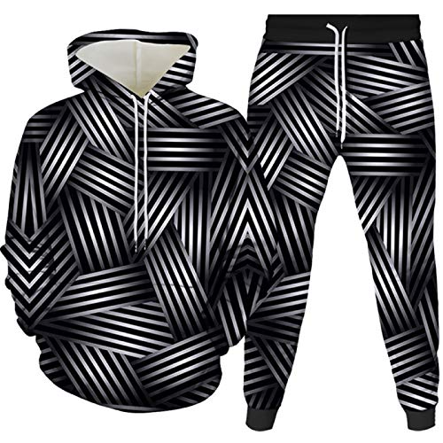 Sudadera con capucha para hombre, impresión digital 3D, de dos piezas, con capucha Sudadera con capucha para hombre, impresión digital 3D, de dos piezas, con capucha