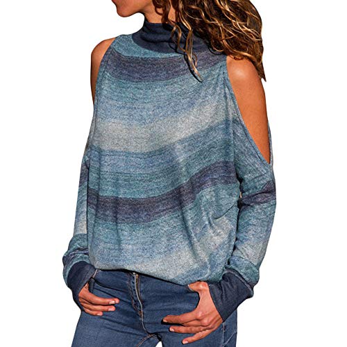 Sudadera para Mujer,Moda Manga Larga Casual Fuera del Hombro Sudaderas Cortos Cuello Redondo Jersey Mujer Otoño Primavera Blusa Tops Tumblr Suéter Mujer Abrigo Deportiva vpass (Azul1, L) Sudadera para Mujer,Moda Manga Larga Casual Fuera del Hombro Sudaderas Cortos Cuello Redondo Jersey Mujer Otoño Primavera Blusa Tops Tumblr Suéter Mujer Abrigo Deportiva vpass (Azul1, L)