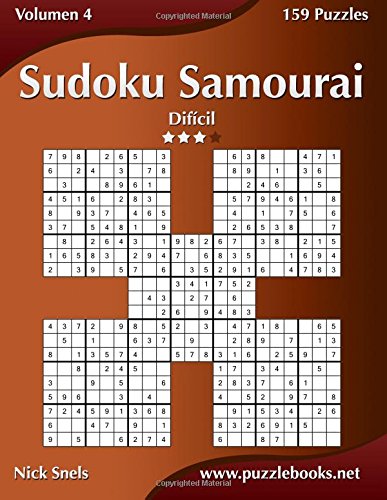 Sudoku Samurai - Difícil - Volumen 4 - 159 Puzzles: Volume 4