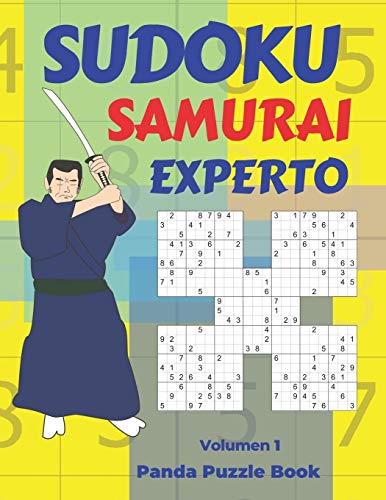 Sudoku Samurai Experto - Volumen 1: Juegos De Lógica Para Adultos