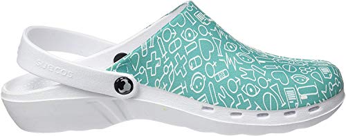 Suecos Oden Print, Zuecos de Trabajo, Unisex Adulto, Multicolor 21, 38 EU