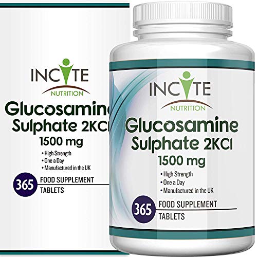 Sulfato de Glucosamina 2KCl, Suplemento de Alta Potencia de 1500 mg, GARANTÍA DE REEMBOLSO DE SU DINERO, 365 Comprimidos (Suministro Para 1 Año) - Condroitina – No son de Gel, Cápsulas Líquidas o en Polvo - Los beneficios Incluyen Soporte y Cuidado de las Sulfato de Glucosamina 2KCl, Suplemento de Alta Potencia de 1500 mg, GARANTÍA DE REEMBOLSO DE SU DINERO, 365 Comprimidos (Suministro Para 1 Año) - Condroitina – No son de Gel, Cápsulas Líquidas o en Polvo - Los beneficios Incluyen Soporte y Cuidado de las