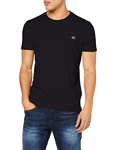 Superdry Collective tee Camiseta, Negro (Black 02a), M para Hombre