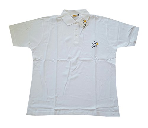 Supportershop – Tour De France – Camiseta de Manga Larga Hombre, Hombre, Color Blanco, tamaño Medium