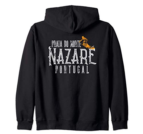 Surf Portugal Praia Do Norte Nazare Portugal Surfers Gift Sudadera con Capucha Surf Portugal Praia Do Norte Nazare Portugal Surfers Gift Sudadera con Capucha