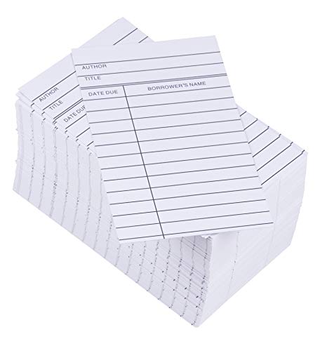 Sustainable Greetings Tarjetas de biblioteca – 250 tarjetas de comprobación de biblioteca Sustainable Greetings Tarjetas de biblioteca – 250 tarjetas de comprobación de biblioteca