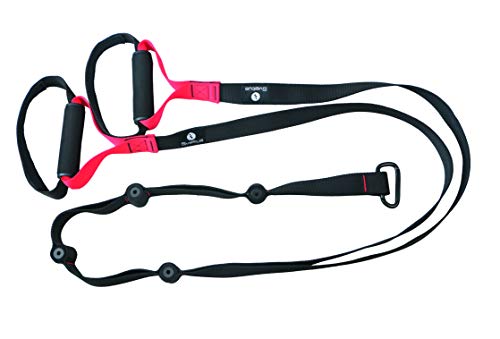 Sveltus Correas de suspensión Unisex, Color Negro/Rojo