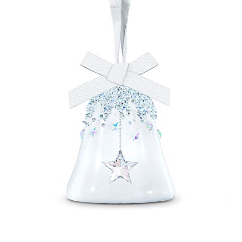 Swarovski Adorno de Campana pequeña con Estrella, edición Limitada 2020, Cristal de Swarovski, árbol de Navidad y Adorno para el hogar