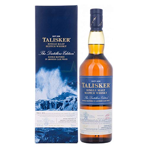 Talisker Distiller's Edition Whisky Escocés Puro de Malta de la Isla de Skye - 700 ml