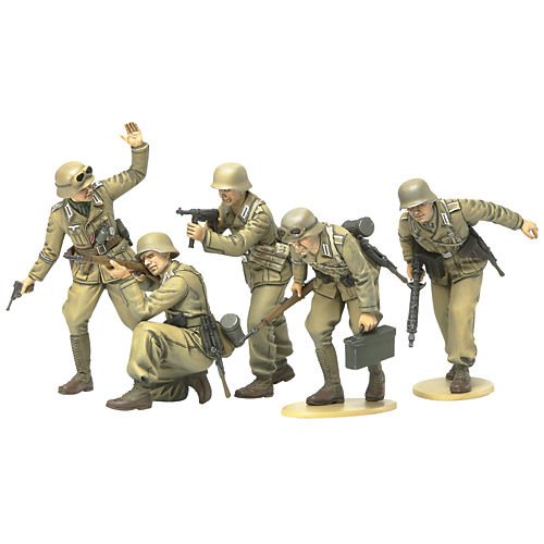 Tamiya 300035314 - Figuritas de Soldados alemanes en África a Escala 1:35, Segunda Guerra Mundial