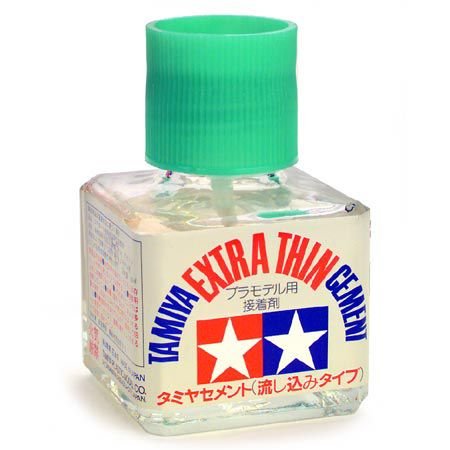 Tamiya 87038 - Pegamento Extra líquido Con Pincel Aplicador, Frasco, 40ml Tamiya 87038 - Pegamento Extra líquido Con Pincel Aplicador, Frasco, 40ml