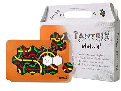 Tantrix Match-Puzzle táctico de Lege, Color fichas Negras. (Quecke 53005)