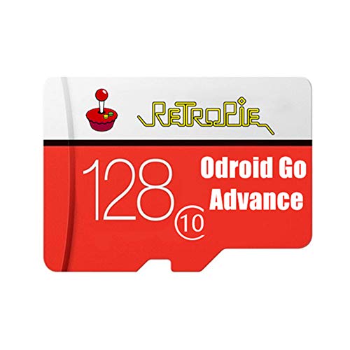 TAPDRA Estación de emulación 128G Tarjeta Micro SD Completamente cargada para Odroid Go Advance V2.0 27,000+ Juegos MAME PSP GB GBA, Plug & Play