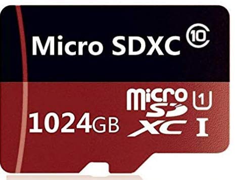 Tarjeta Micro SD de 512 GB/1024 GB clase 10 TF Flash SD tarjeta de memoria micro SDXC SDHC tarjeta con adaptador (1024 GB-A)