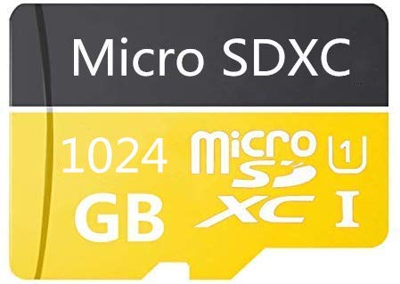 Tarjeta Micro SD SDXC de 1024 GB de alta velocidad de clase 10, Micro SD con adaptador (1024 GB)