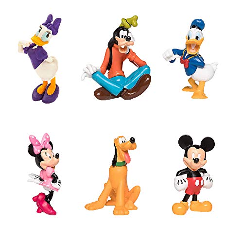 Tartas Figuras Mickey Mouse 6PCS Minnie Mouse Figures Decoración para Tartas Mickey Minnie Mouse Cake Topper Decoración Figuras