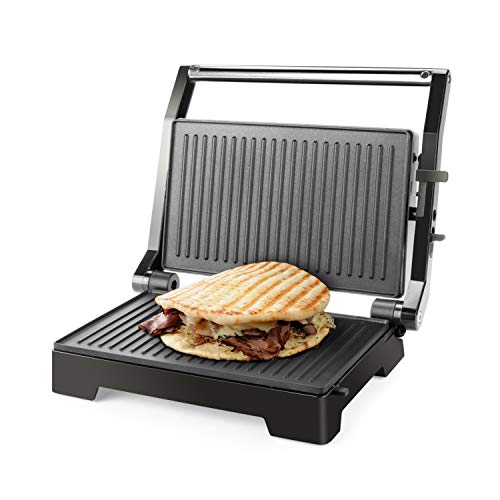 Taurus Crispy & Co Grill, 1000 W, Acero, Negro