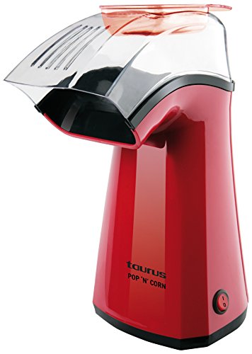 Taurus Pop'N'Corn Máquina para hacer palomitas, 1100 W, Plástico, Rojo